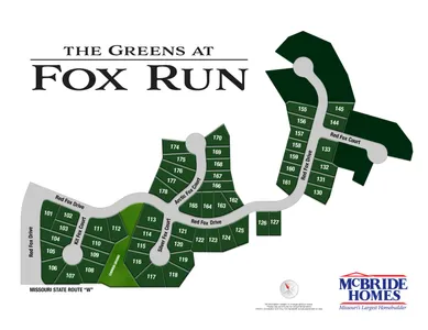 Plat Map for Fox Run
