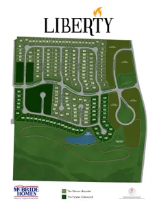 Plat Map for Manors at Liberty