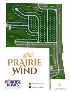 Plat Map for Manors at Prairie Wind