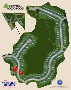 Plat Map for Arbors of Rockwood Reserve
