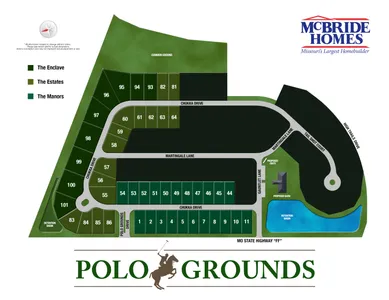 Plat Map for Polo Grounds Enclave