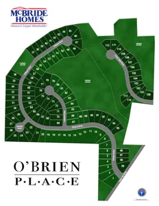 Plat Map for O'Brien Place