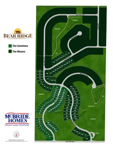 Plat Map for Manors at Bear Ridge