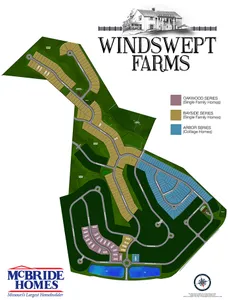 Plat Map for Manors at Windswept Farms
