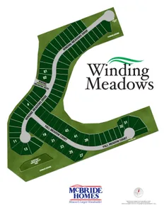 Plat Map for Winding Meadows