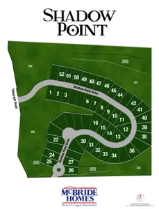 Plat Map for Shadow Point