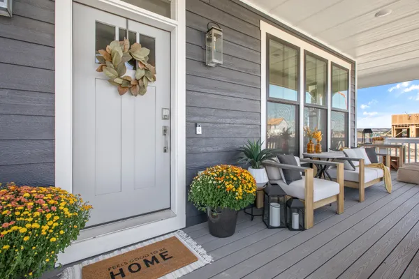 front porch of a new home in annafeld billings mt by mccall homes