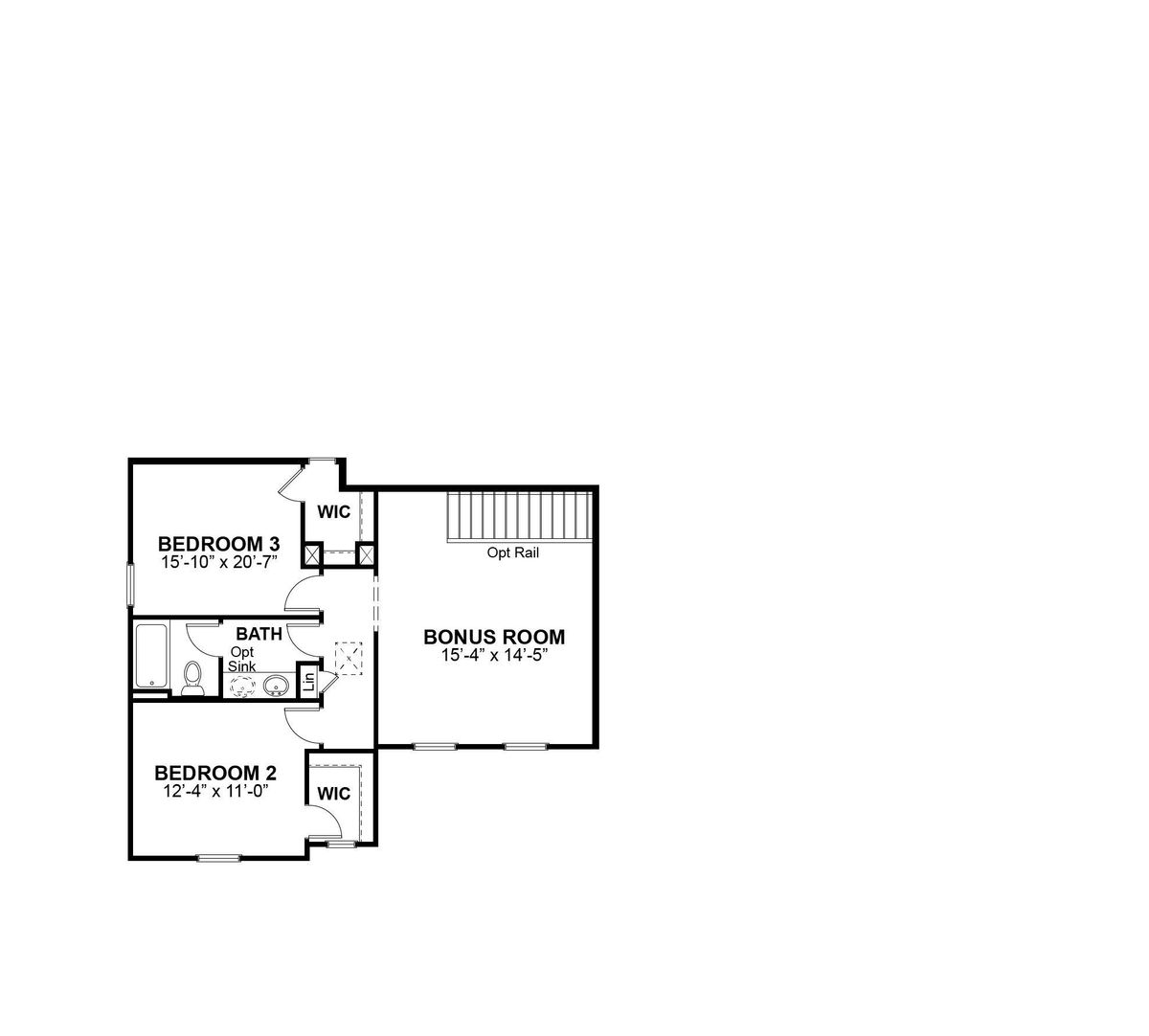 Larkspur Standard Second Floor Plan