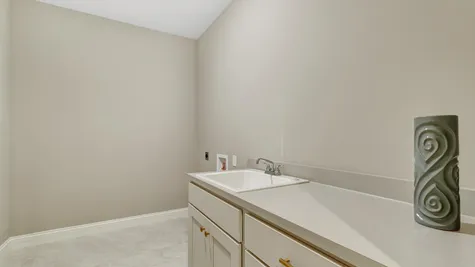 Laundry room with optional sink and cabinets