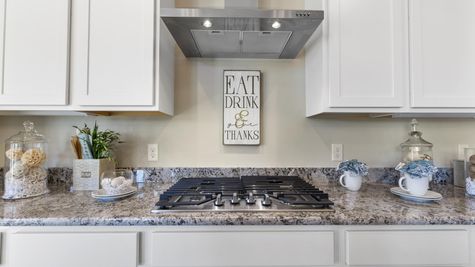 Optional Gas Cooktop with Hood