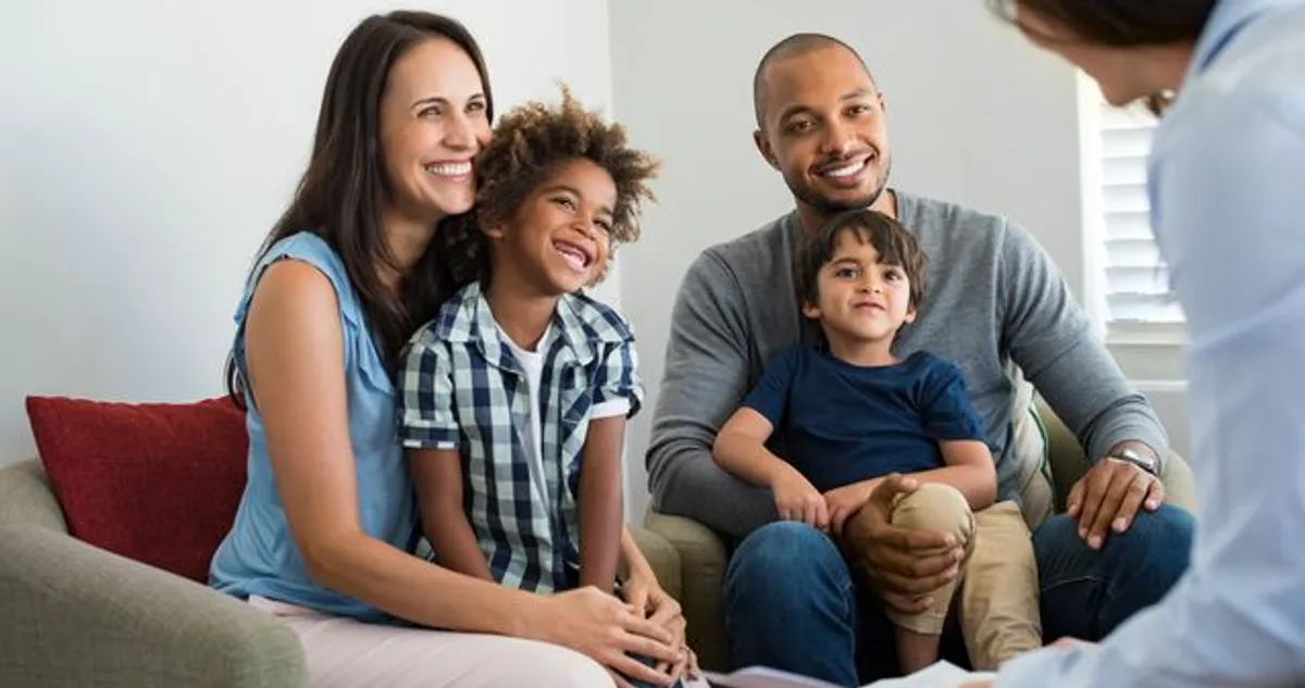Image of family on the Merit Homes financing page
