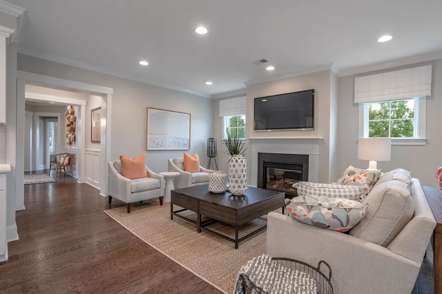 spacious living room in a new home in simpsonville sc by mungo homes