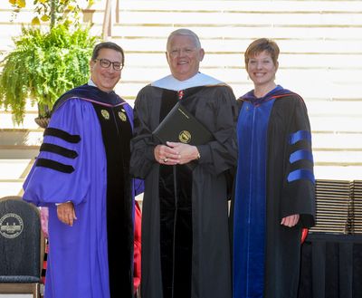 Stewart Mungo with honorary degree