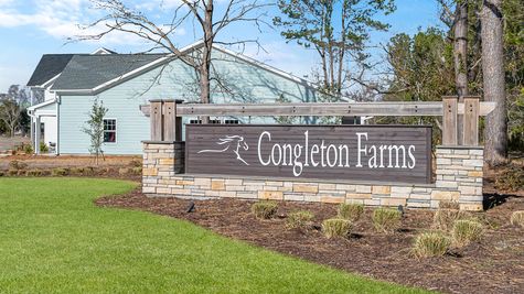 Entrance to Congleton Farms new home community in Wilmington NC