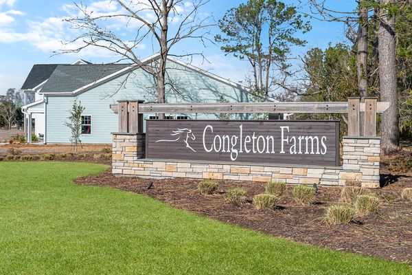 Entrance to Congleton Farms new home community in Wilmington NC