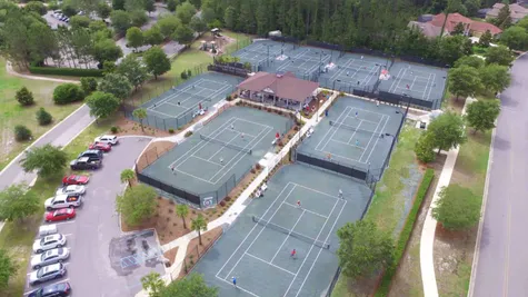 Tennis courts at country club in Florida