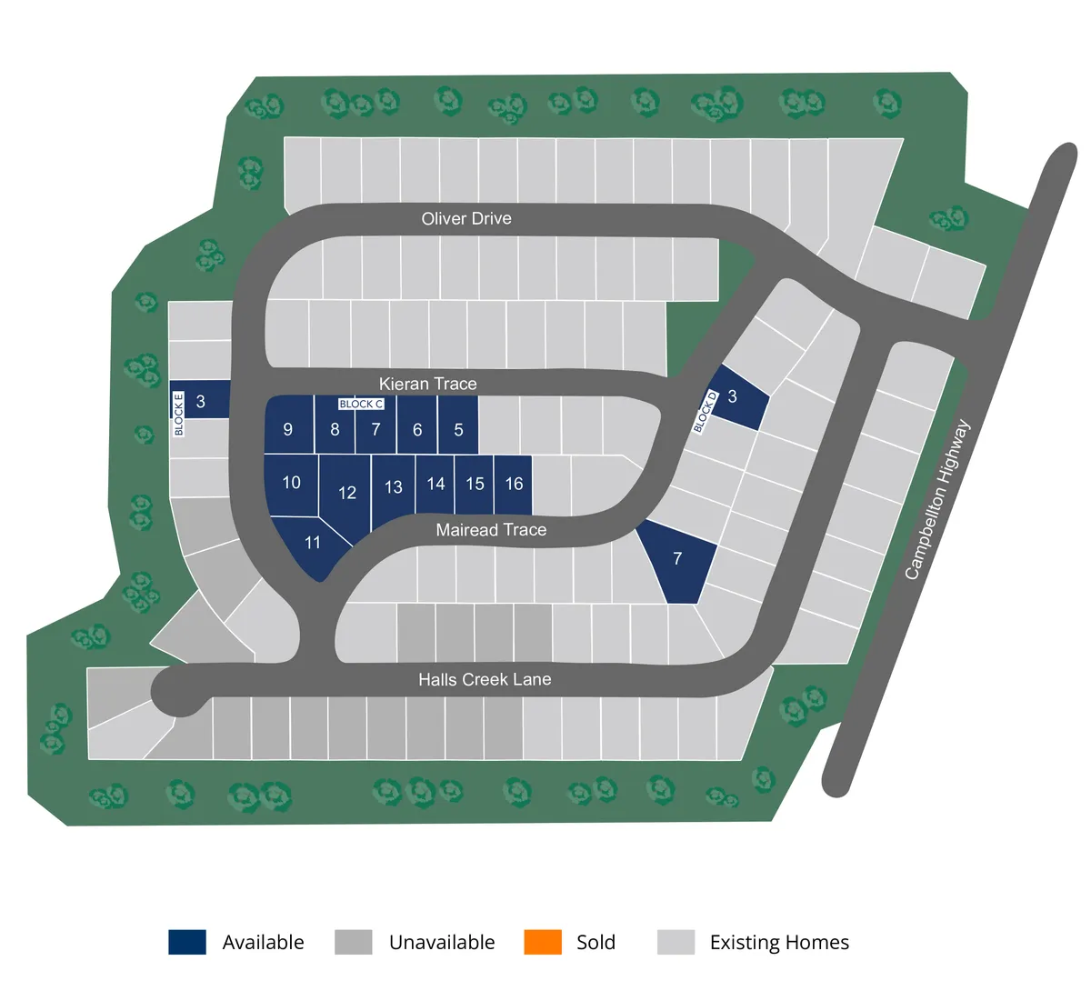 Halls Creek Site Map - 1