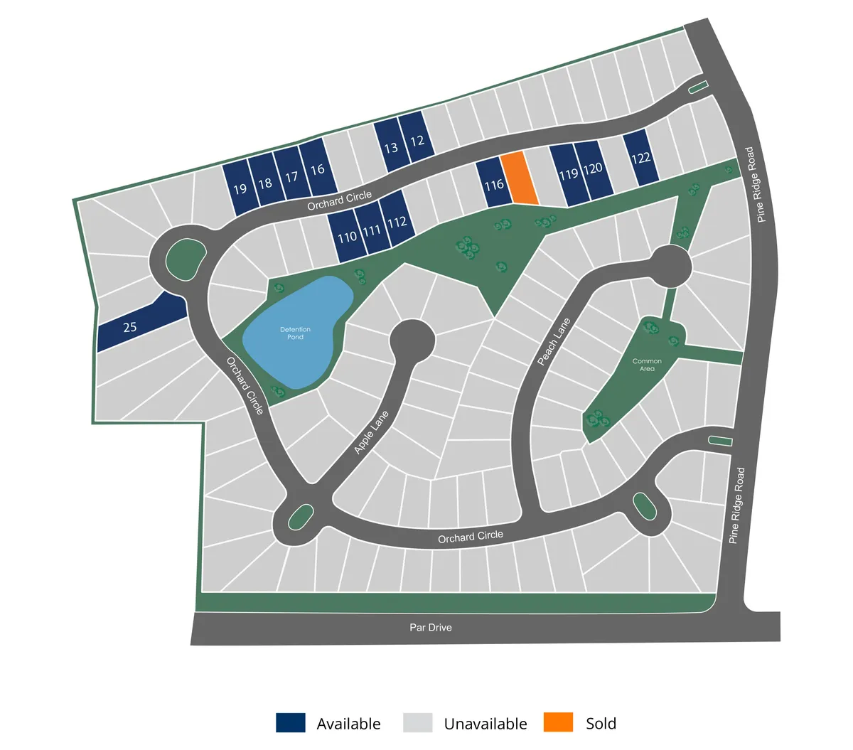 Orchard Estates Site Map - 1
