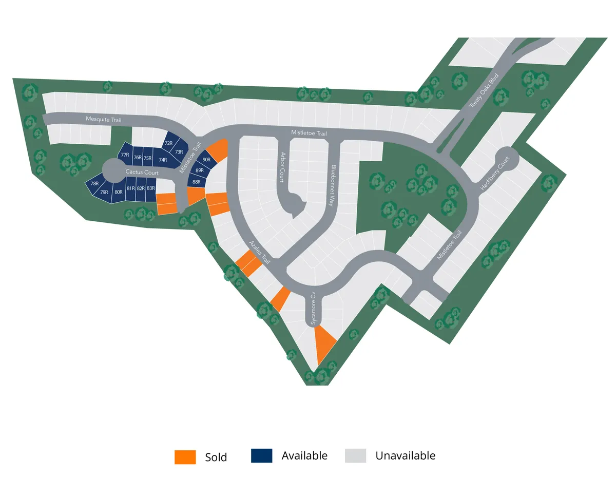 Treaty Oak Site Map - 1