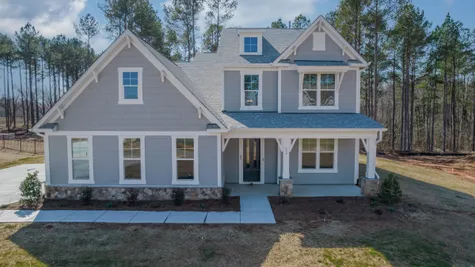 exterior of a new home in denver nc by enchanted homes
