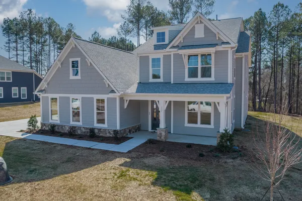 front view of a new home in denver nc by enchanted homes