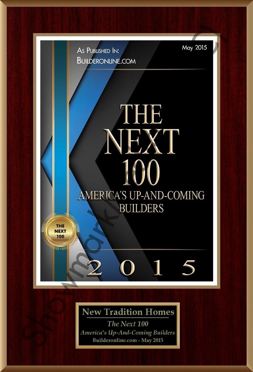 Logo - 2013-2015: The 'Next 100' Award for the US's 'Up-and-Coming' Builders