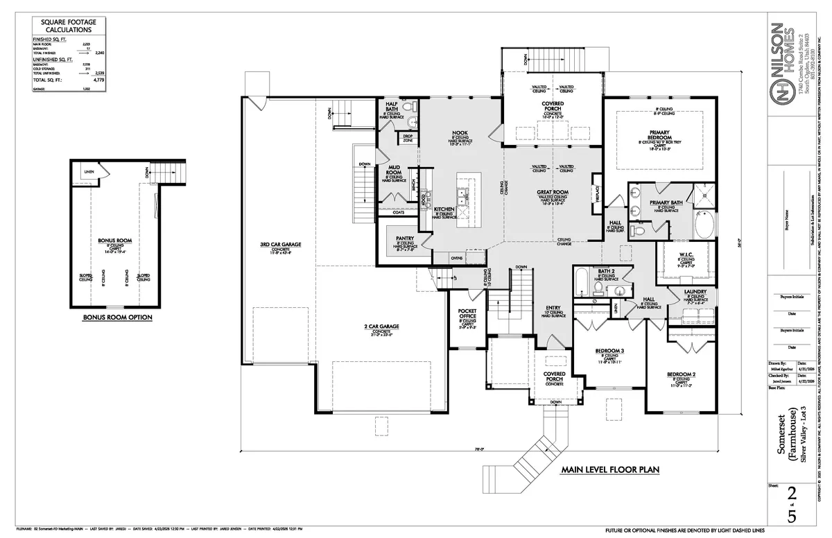 Somerset Floor Plan #002 Photo