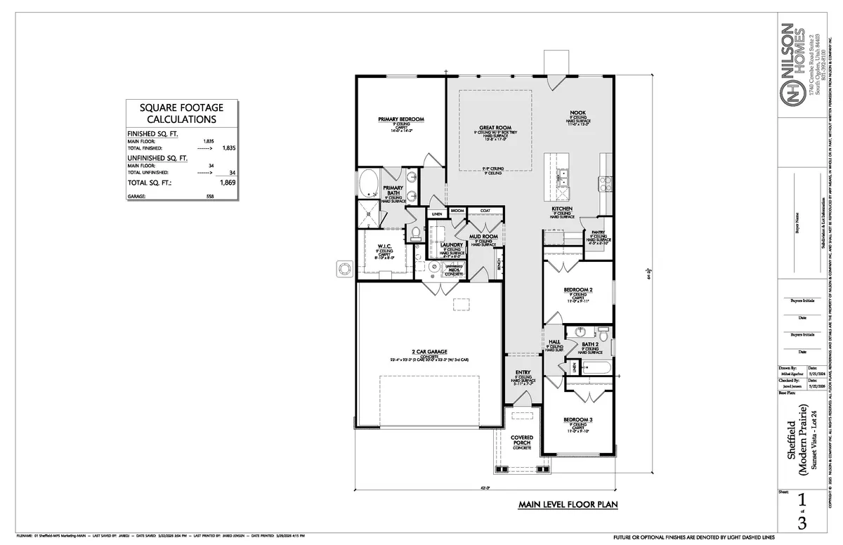 Sheffield Floor Plan #001 Photo