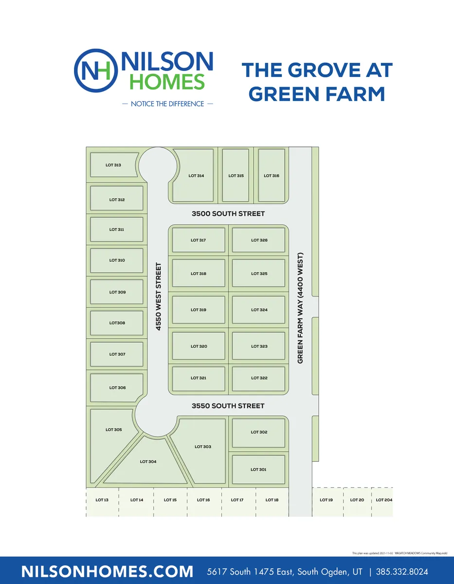GROVE at GREEN FARM Site Plan