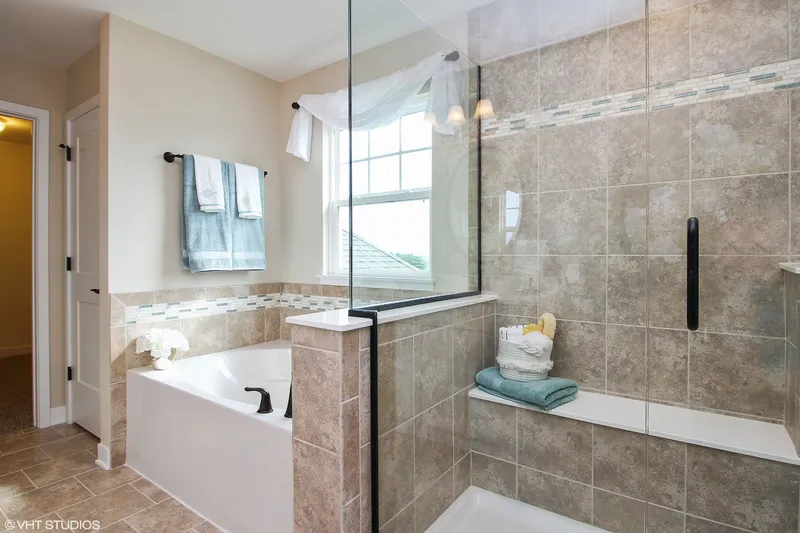 master bathroom in a new home fort wayne in by olthof homes