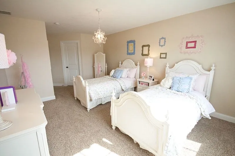 spacious bedroom in a new home in winfield indiana by olthof homes