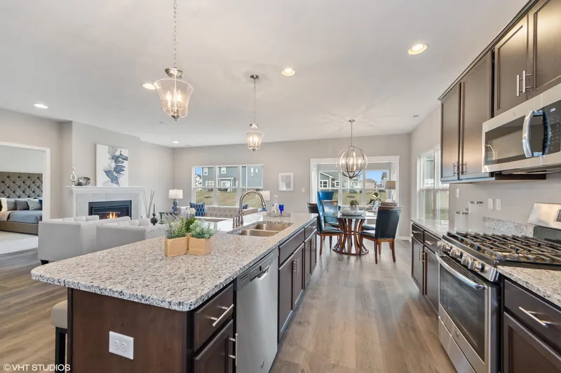 kitchen in rolling oaks community by olthof homes