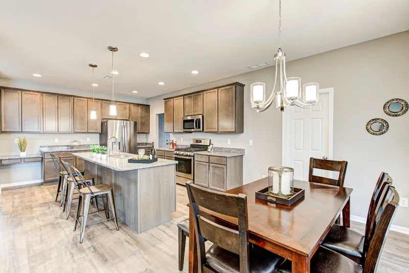 kitchen in a new home community, grant corner, by olthof homes