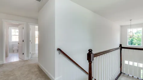 Second floor hallway of the Ashton model home in South Jersey.