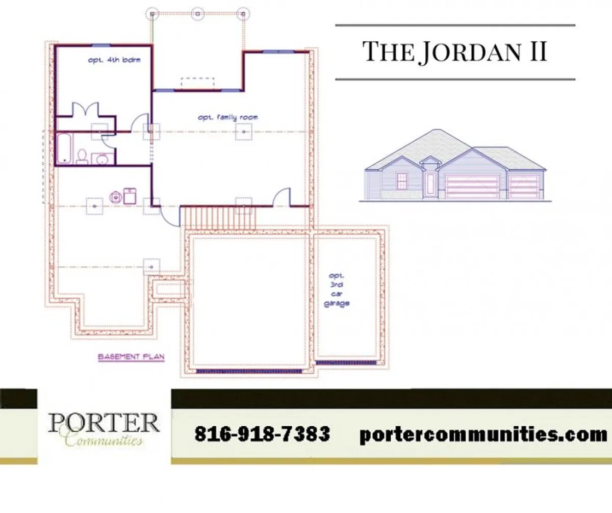 Jordan II Basement Floor Plan