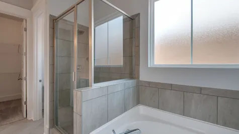 Providence I, Owner's Bathroom walk-in shower and soaking tub