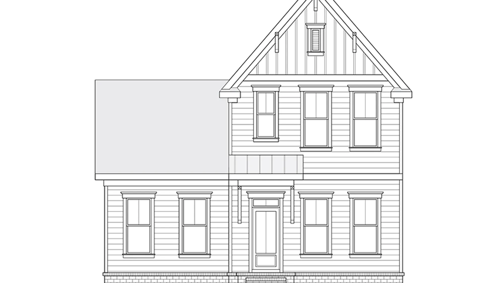 Sheffield two-story home front elevation