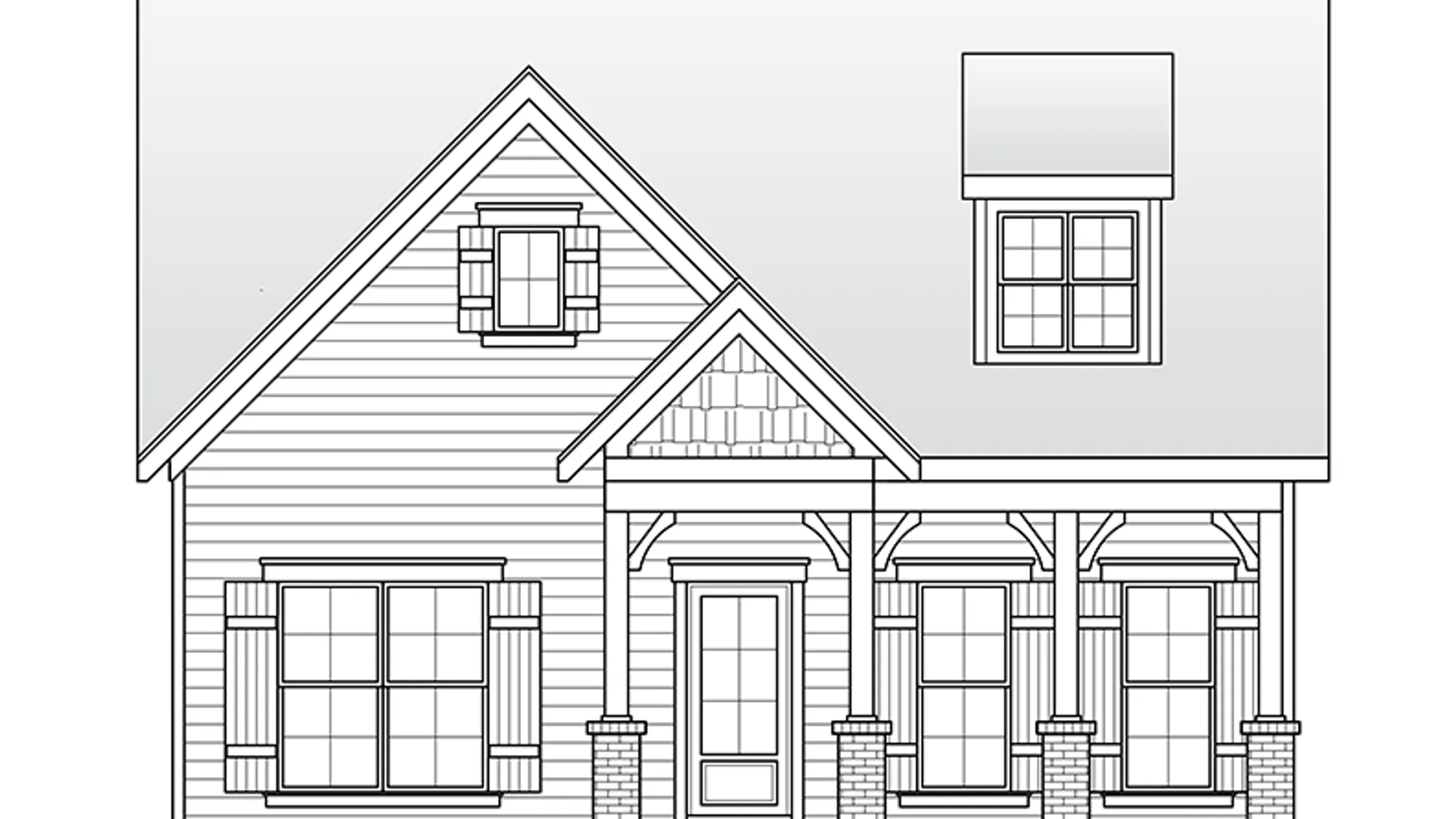 Holly Springs III home exterior elevation