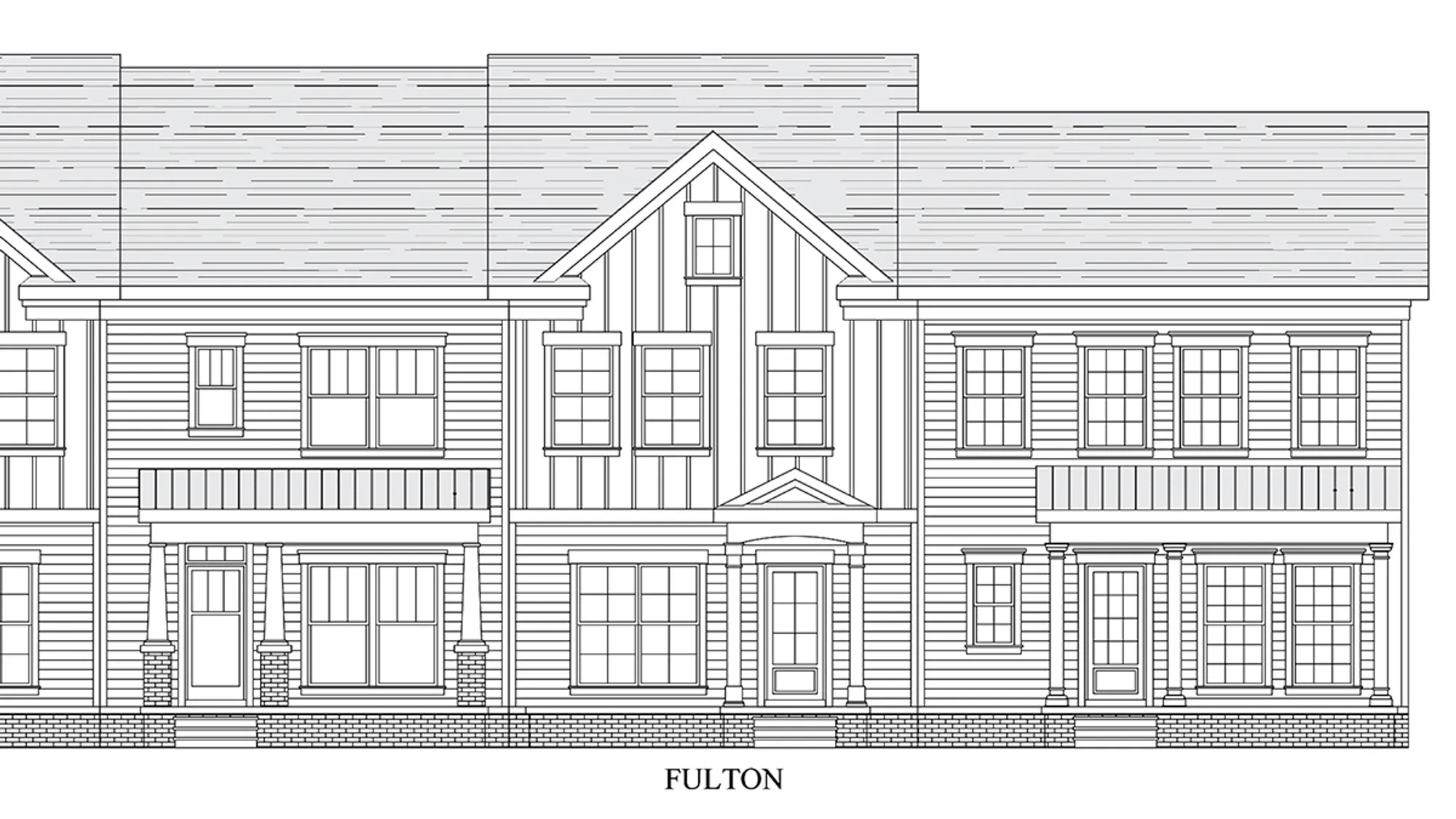 Fulton Townhome front elevation