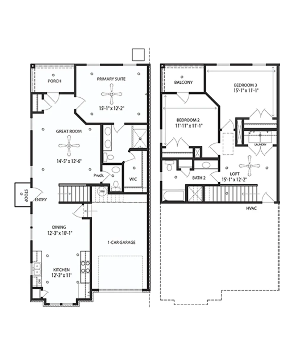 Pearl Townhome Floor Plans