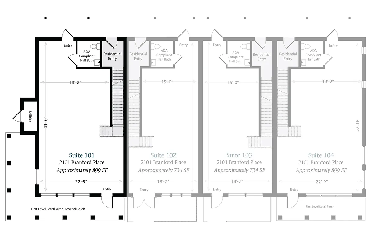2101 Branford Place, Suite 101 - floor plan