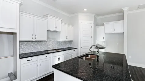Arlington Kitchen island white cabinets