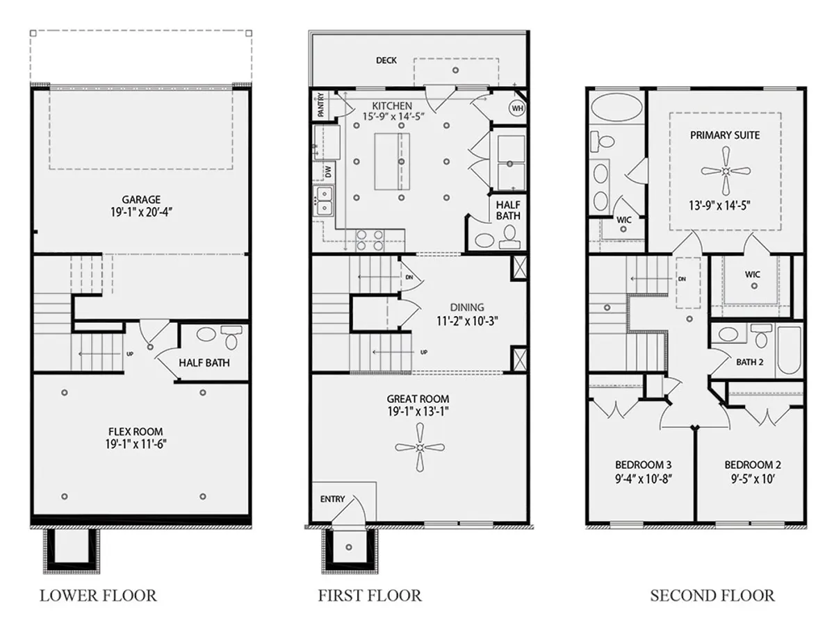 Highland II Townhome floor plan