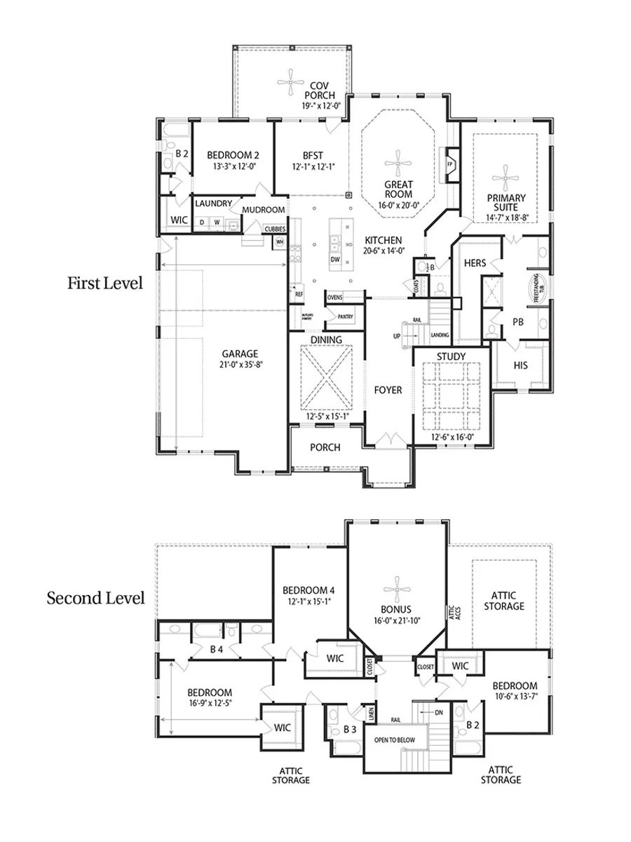 Moticello II, Floor Plan, 7307 Lake Rd., Fairview, TN