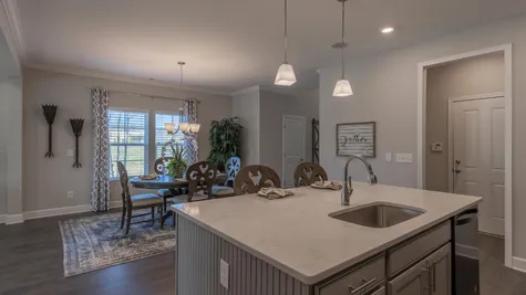 Regent Homes Kitchen Island and Dining Room