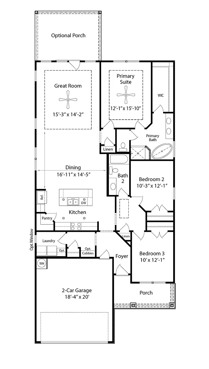 Fyffe GY,  One-Level Floorplans