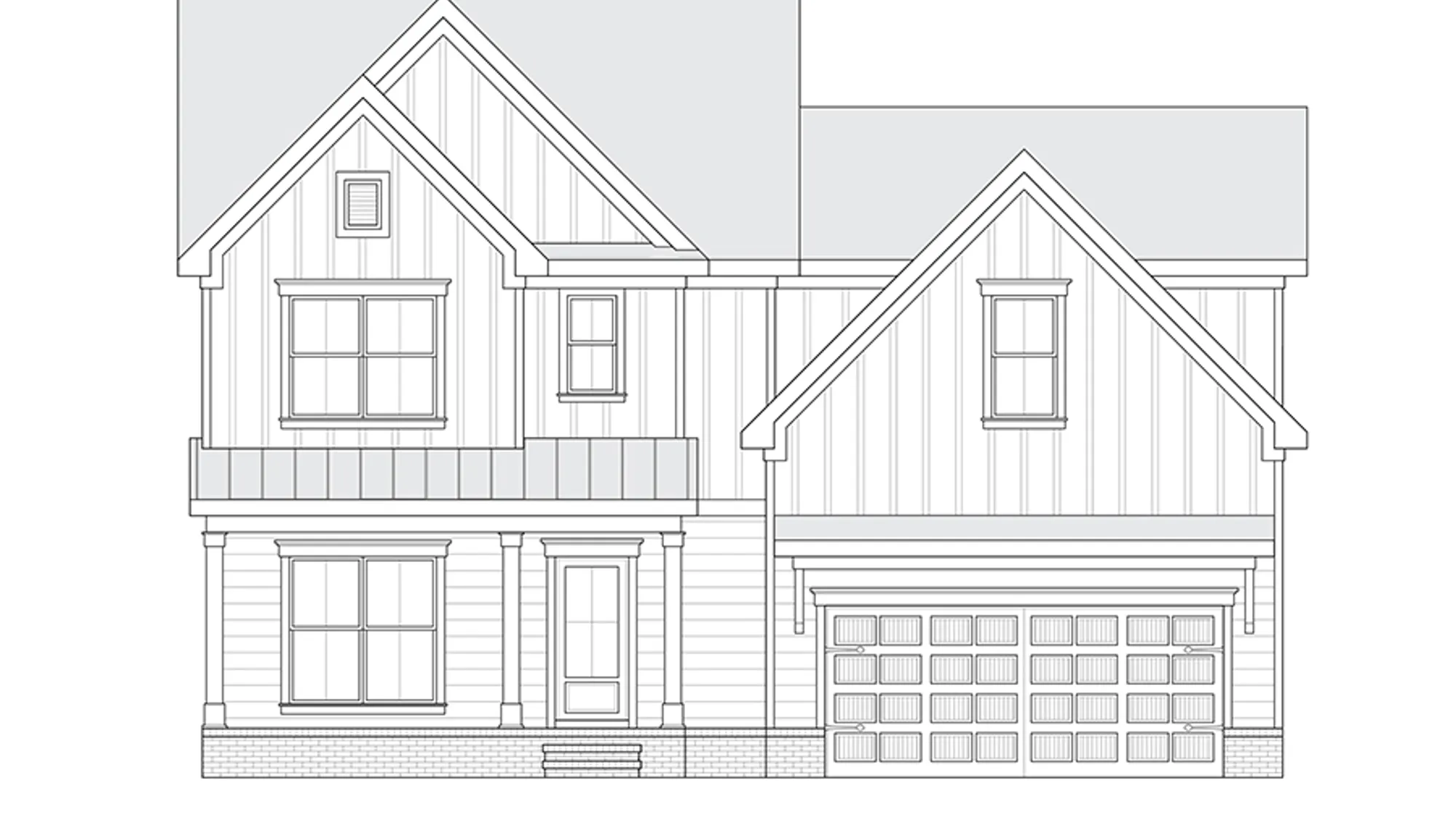 Oliver GY, two-story home elevation