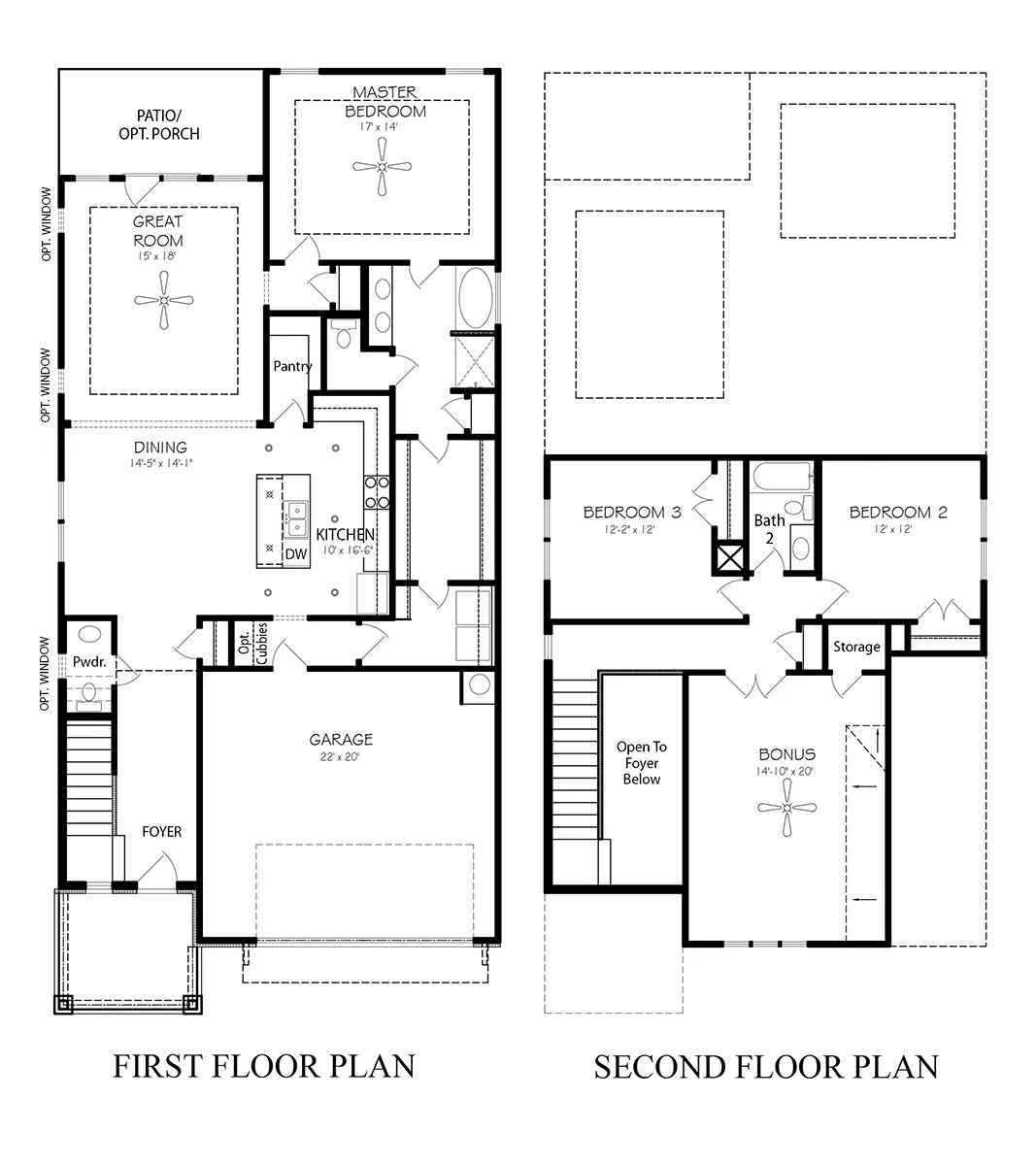 Eppes GY 2-Story Floorplans