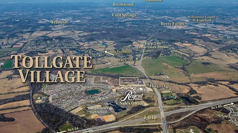 Aerial View of Tollgate Village, Thompson's Station, TN