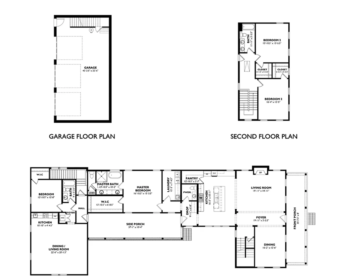 Hudson II at The Village of Providence floor plans